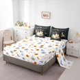 thumbnail image 5 of Feelyou Boho Ghost Twin Bedding, Hippie Floral Bat Bedding Comforter Set, Dark Gray, Halloween Reversible, 7 Pieces, 5 of 7