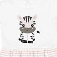 thumbnail image 4 of Inktastic Cute Zebra, Safari Animals, Jungle Animals, Wild Animals Girls Toddler Dress, 4 of 5