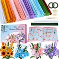 thumbnail image 1 of Kit de flores con limpiapipas Funtopia, 540 piezas, 15 diseños, 30 cm, 1 of 7