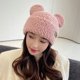 thumbnail image 1 of ER Gorro con pelo de cordero para niños, suéter cálido para otoño e invierno, gorro con orejas de Mickey, bonito gorro con pelo, oso estudiante oso de fresa Electrónica, 1 of 5