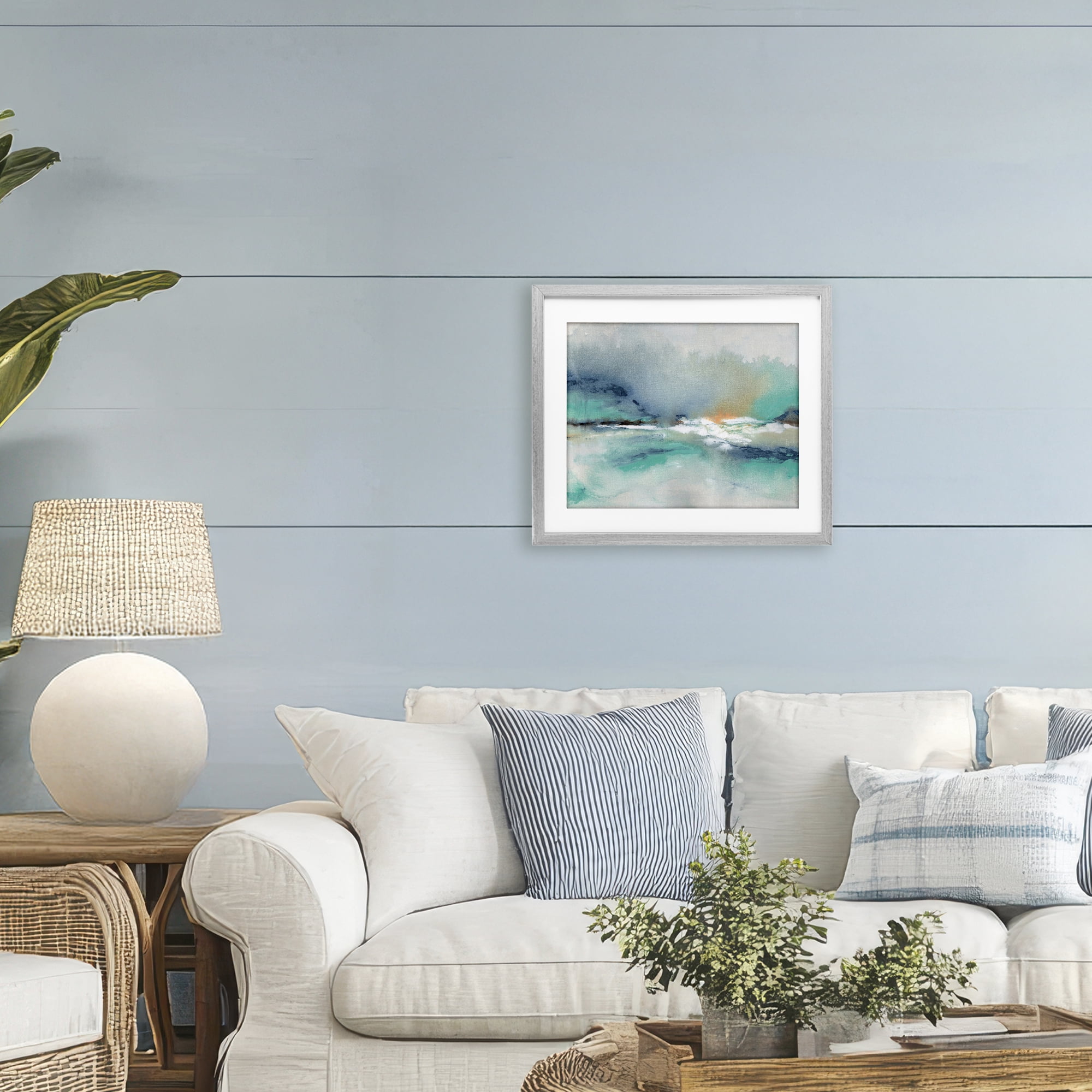Stupell Industries Sun Bleached Crossing Gray Framed Print Under Glass, design by NLS Design