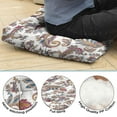 thumbnail image 3 of Square Meditation Pillow, Boho Style Floor Cushion, Dutch Velvet Meditation Cushion for Sitting on Floor, Yoga Cushion 22'' x 22'', 3 of 7