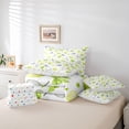 thumbnail image 6 of Manfei Cute Tennis Twin Bedding For Boys,Bow Racket Pattern Bedding Comforter Set,Green White,Polkadot Reversible,7pcs, 6 of 8