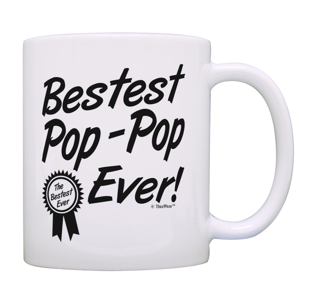 ThisWear Grandpa Bestest Best PopPop Ever Award Coffee Mug