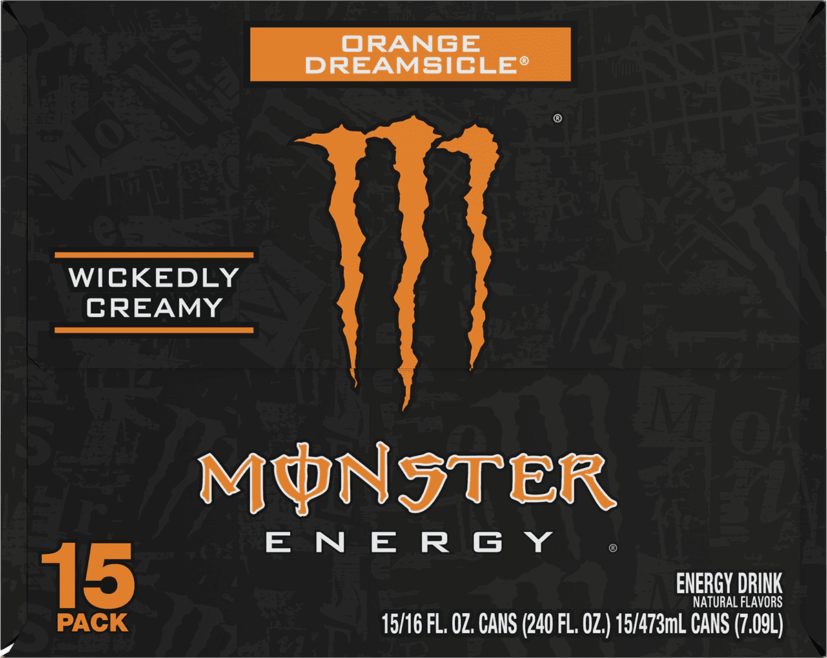 Monster Energy Orange Dreamsicle 15 Pack - 16 Fl Oz