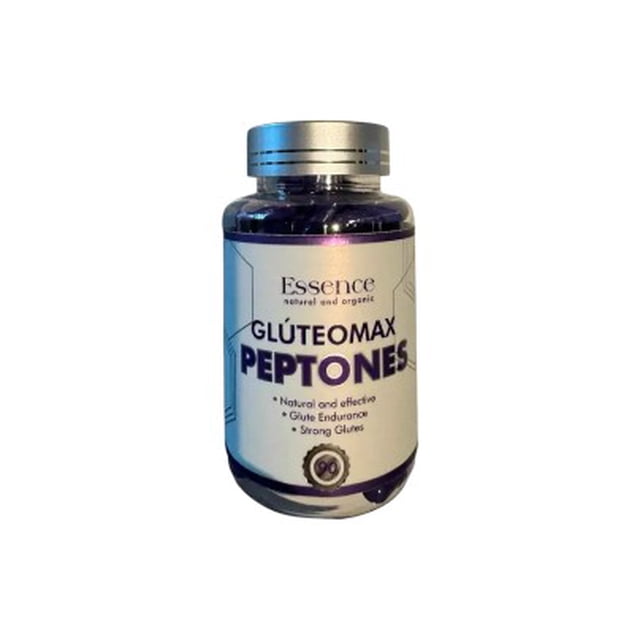 Essence Gluteomax Peptonas - Colágeno y Ácido Hialurónico - 90 Cápsulas - Suplemento Alimenticio