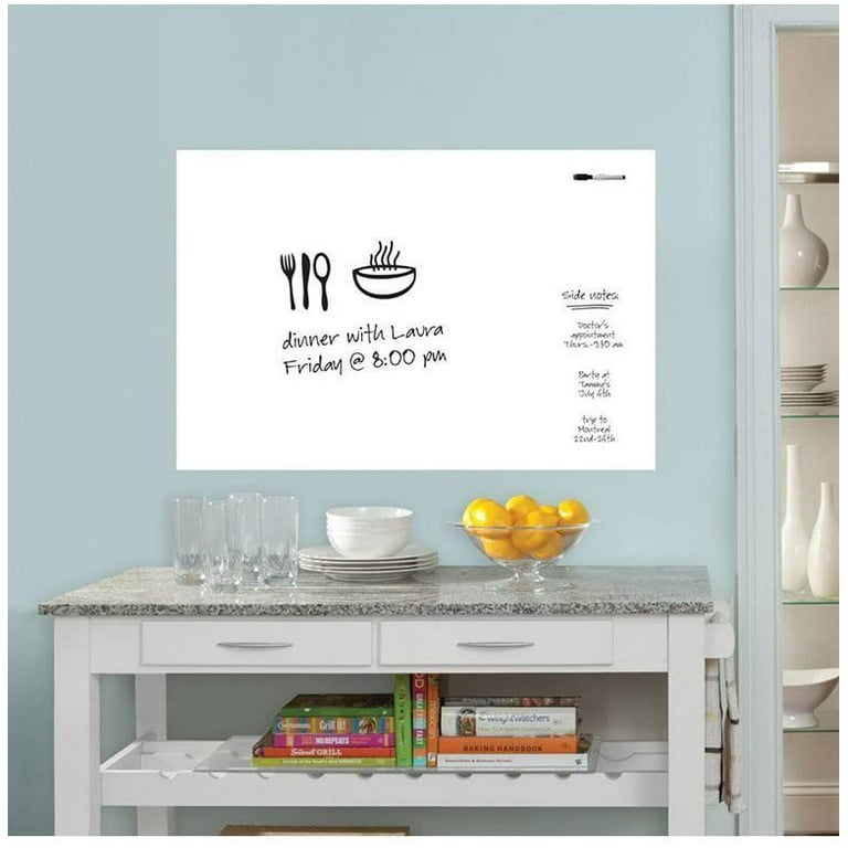 Yirtree Stain-Resistant Magnetic Dry Erase Whiteboard Sheet for Kitchen  Fridge - A5 Whiteboard Self-Adhesive Memo Flexible Whiteboard Sticker for  Home