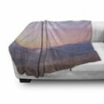thumbnail image 3 of Adventure Soft Flannel Fleece Throw Blanket, Ethereal View of Kawah Ijen Crater in Indonesia Scenic Misty Land, Cozy Plush for Indoor and Outdoor Use, 50" x 60", Pale Pink Tan Pale Blue, by Ambesonne, 3 of 6