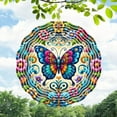 thumbnail image 3 of Butterflies Wind Spinners,Outdoor Garden Decor，Wind Chimes for Outside, Wind Spinners Outdoor Colorful Butterflies Hanging Decor,Ornaments Kinetic Yard Art, Unique Gifts for Women, 11.81Inches, 3 of 4
