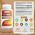 thumbnail image 2 of Best Naturals Vitamin C 1000 mg 240 Tablets with Rose hips, Bioflavonoids, Acerola & Rutin, 2 of 8
