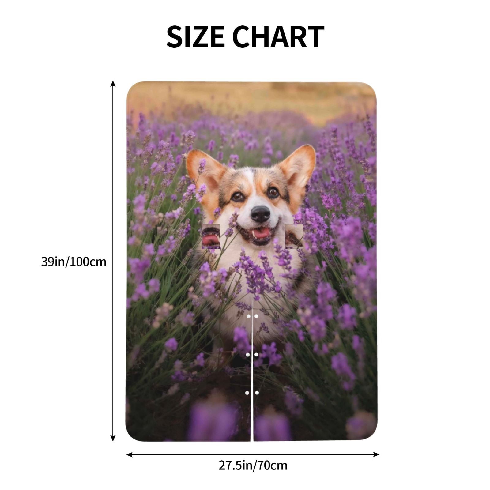 Naloa Dog in Lavender Flowers Baby Car Seat Cover, Breathable Baby Carrier Cover, Multiuse Baby Carrier Cover & Nursing Breastfeeding Cover