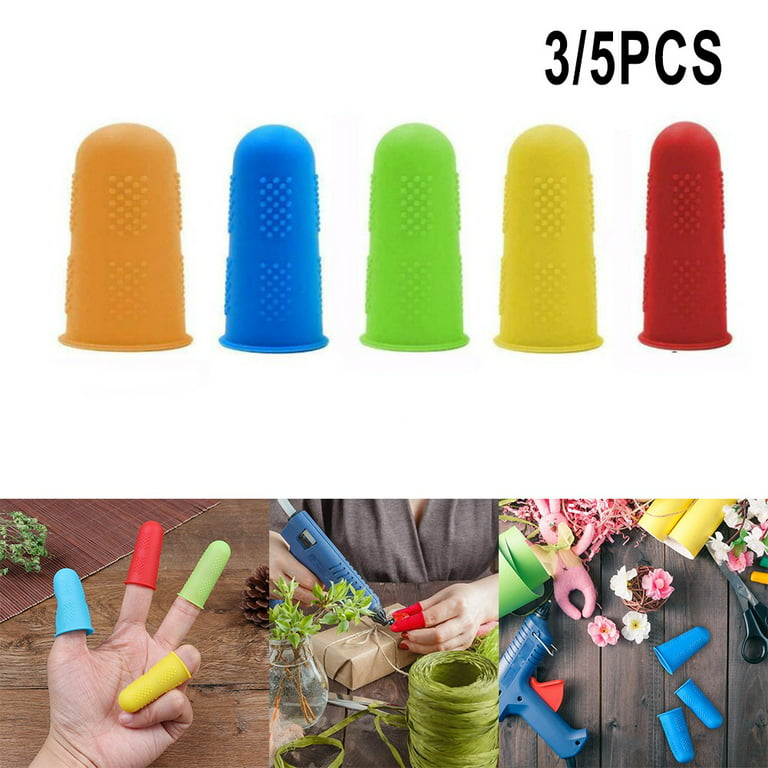 Silicone Finger Tips Elastic Protector Cover Anti-Burn Craft-work
