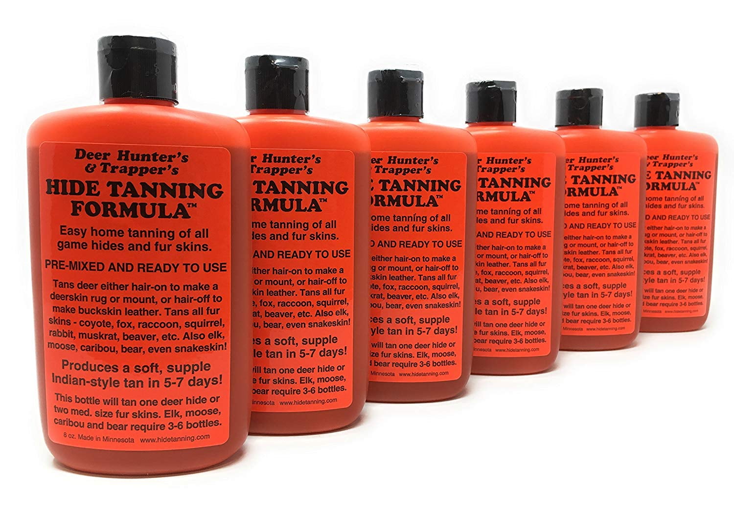 Deer Hunter's & Trapper's Hide & Fur Tanning Formula Multi Pack (6