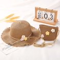 thumbnail image 2 of Kids Sun Hat UPF 50+ Sun Protective Bucket Hat for Boys Girls Wide Brim Summer Beach Fishing Safari Adjustable Hat Straw Hat Hat Sun + Sunscreen Sunshade Children Beach Girls Bag Kids Hat, 2 of 5