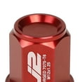 thumbnail image 4 of J2 Engineering LN-T7-024-125-RD J2 Engineering 7075 -T6 Forged Aluminum M12 x 1.25 20Pcs 35mm Close -End Lug Nut w/ Socket Adapter ( Red ), 4 of 6