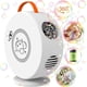 thumbnail image 1 of ER Máquina de Burbujas Blanca de 1 Pieza, Juguete Soplador de Burbujas Automático Recargable, Giratorio 90°/360°, Soplador de Burbujas de 500 Ml para Niños de 3 4 5 6 Años, Juegos de Jardín, Idea de Regalo para Niños y Niñas ER, 1 of 5