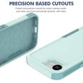 thumbnail image 5 of KOMI iPhone 16E Case: Dual Layer Protective Heavy Duty Cell Phone Cover Shockproof Rugged with HD Screen Protector - Military Protection Bumper Tough - Apple iPhone 16E / SE 2025 / SE4, Mint Green, 5 of 5