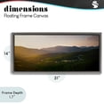 thumbnail image 4 of Stupell Industries Coastal Winding Road Through Forested Mountains Gray Floating Frame Canvas Art, 31 x 14, by Jonathan Zaharek, 4 of 8