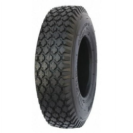 Hi-Run Power Equipment Tire, 12.6 in OD, 4.10/3.50-6, 2 Ply, Rubber WD1051
