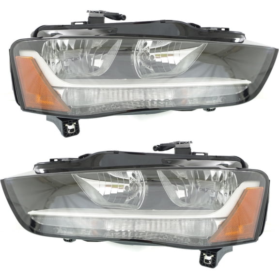 For Audi A4 Headlight Assembly 2013 14 15 2016 Pair Driver and Passenger Side | DOT Certified | AU2502175 | AU2503175 | 8K0 941 003 AD