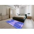 thumbnail image 4 of Ahgly Company Indoor Rectangle Patterned Blue Ribbon Blue Area Rugs, 7' x 10', 4 of 6