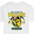 thumbnail image 3 of Marvel Wolverine - Collegiate Scratch - Men's Short Sleeve Graphic T-Shirt, 3 of 5