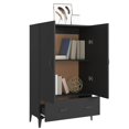 thumbnail image 2 of vidaXL Highboard Black 70x31x115 cm Engineered Wood, 2 of 5