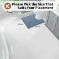 thumbnail image 7 of GoXteam Toilet Rug U-Shaped, Super Absorbent Chenille Bathroom Rugs and Strong TPR Non-Slip Backing for Toilet Rugs, Machine Washable, Bath Mats for Bathrooms, 20"x 20", Fog Blue, 7 of 7