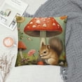 thumbnail image 2 of COMIO  Spring Forest Animals Throw Pillow Covers Rabbit Squirrel Mushroom Floral Decorative Pillows for Sofa Kids Baby Nursey Room Decor, 2 of 5