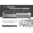 thumbnail image 5 of Baseboarders Premium Easy Slip-on Baseboard Heater Cover - White (Any Size, Closed End Cap - Right), 5 of 6