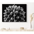 thumbnail image 1 of PixonSign Canvas Print Wall Art Set Geometric Cactus Botanical Wilderness Photography Modern Art Contemporary Portrait Relax/Calm Dark Black and White for Living Room, Bedroom, Office - 24"x36"x2, 1 of 5