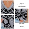 thumbnail image 2 of Women Fleece Sweater, V Neck Baggy Acrylic Polyester Fleece Pullover Soft For Fall Winter Spring ANGGREK Otros, 2 of 6