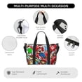 thumbnail image 4 of Lsque Mario Pattern Hand Travel Bag – Lightweight & Durable Oxford Luggage, Water-Repellent Carry-On with Multiple Compartments & Adjustable Strap, 4 of 8
