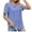 Sky Blue, variant on Scyoekwg Womens Tunic Tops Short Sleeve Trendy Womens Western Clothing Cute T Shirts Womens Summer Fashion Loose Short Sleeve Tops Ladies Blouses Dressy Casual