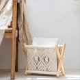 thumbnail image 2 of XIBUFE Boho Magazine Rack,Rope Woven Newspaper Rack,Magazine Baskets with Rope Fabric Design,Magazine Holder Storage, 2 of 7