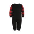 thumbnail image 4 of ZAXARRA Christmas Family Pajamas Set Santa Plaid Print Tops+Trouser/Romper, 4 of 9