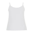 thumbnail image 4 of Tittly Spring Tops for Women Tank Top for Women Cotton Linen Camisole Tops For Women Spaghetti Strap Loose Fit Tank Top Summer 2025 Casual Sleeveless Shirts Sleeveless Top Vest for Women White XXL, 4 of 7