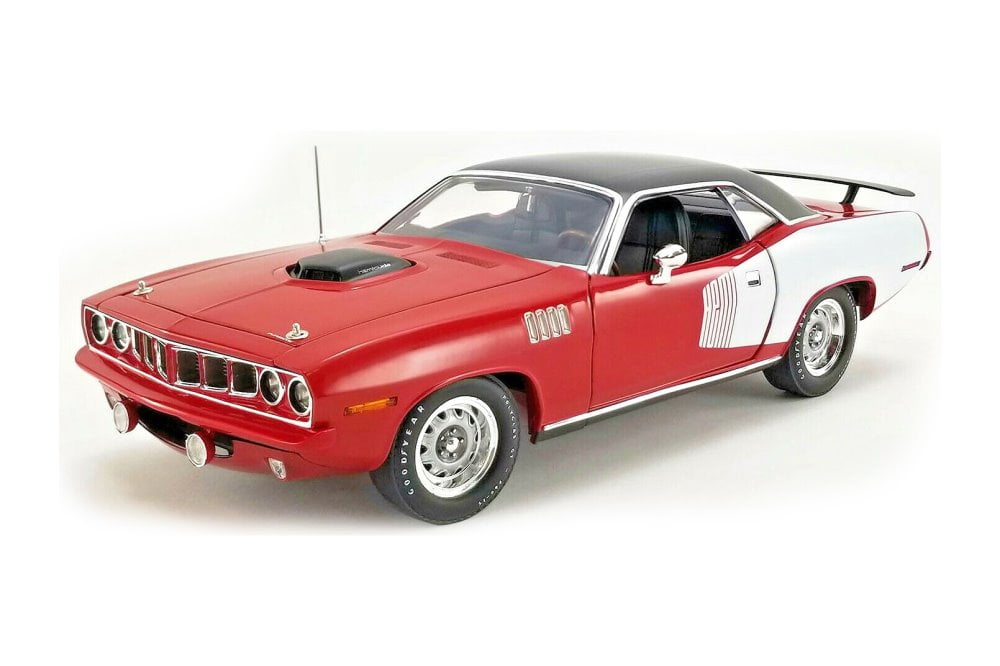 1971 Plymouth Hemi Barracuda Hardtop, Red with White and Black