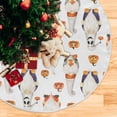 thumbnail image 3 of FMSHPON Halloween Pumpkins Ghost Gnomes Christmas Xmas Xmas Christmas Tree Skirt Stand Mat for Holiday Party Decoration Indoor Outdoor 48 inches, 3 of 6