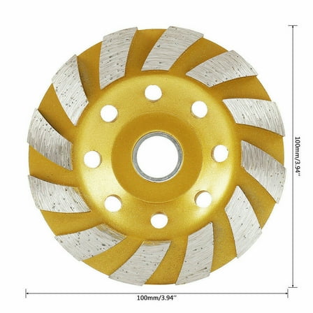 4 inch Diamond Segment Grinding Wheel Disc Grinder Cup Concrete Stone Cut 4" USA
