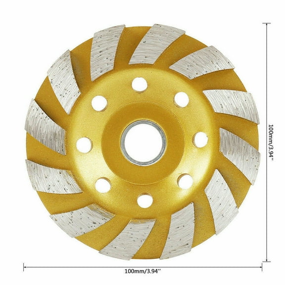 4 inch Diamond Segment Grinding Wheel Disc Grinder Cup Concrete Stone Cut 4" USA