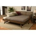thumbnail image 4 of Kodiak Furniture Boho Wood Daybed/Pop Up in Walnut Brown with Linen Mattresses, 4 of 12