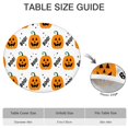 thumbnail image 6 of Happy Halloween Round Table Cover with Elastic Edge Waterproof Spillproof Pumpkin Skull Bat Spider Table Covers Table Cloths for Halloween Background Indoor and Outdoor Birthday (44in), 6 of 7