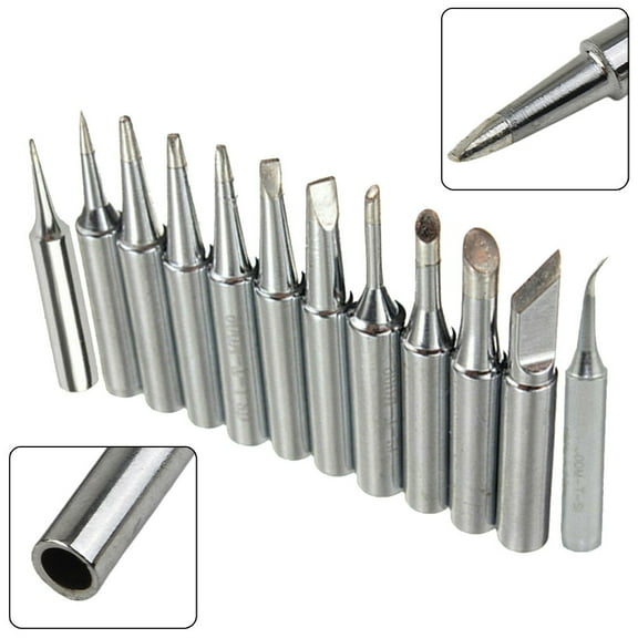 12pcs Soldering Iron Tips 900M-T Welding Station Tools I B C D K for 936 937 938