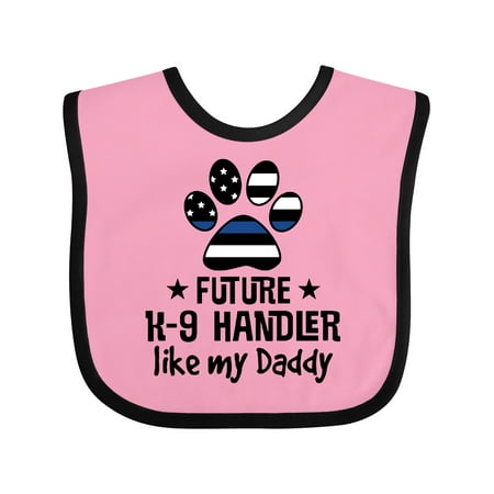 

Inktastic Future K-9 Police Dog Handler Like Daddy Gift Baby Boy or Baby Girl Bib