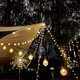 thumbnail image 1 of Guirnaldas de luces solares impermeables para exteriores, luces de globo de cristal con modos de iluminación, luces de patio con energía solar para jardín, patio, porche, decoración de fiest, 1 of 3