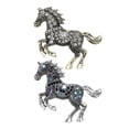 thumbnail image 1 of Hioecau Broche Cheval Style Rétro Strass Scintillants Épingles Vêtements Chapeaux Sacs Écharpes Badge Accessoires, 1 of 8