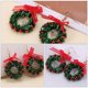 thumbnail image 3 of 2Pairs Christmas Themed Earrings Wreath Xmas Tree Ear Pendants for Women, 3 of 4