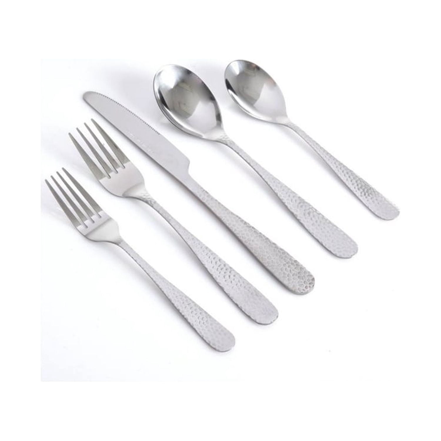 Gibson Home Hammered 46 Piece Flatware Set