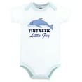 thumbnail image 3 of Hudson Baby Infant Boy Cotton Bodysuits, Sea World, 0-3 Months, 3 of 3